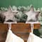 Glitzhome&#xAE; 8&#x22; Marquee LED Star Wooden &#x26; Metal Stocking Holder Set